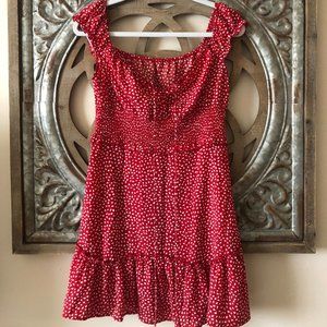 Red and White Summer Dress